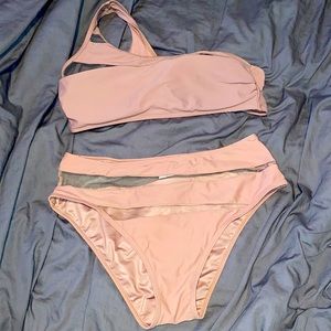 Cream Pink bikini set